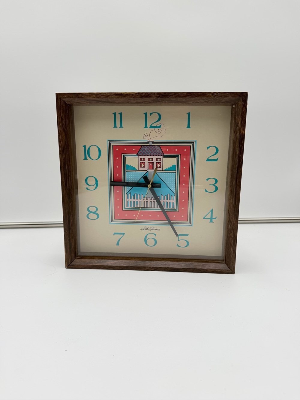 VINTAGE SETH THOMAS ELECTRIC  11” House clock School Clock SEE DESC